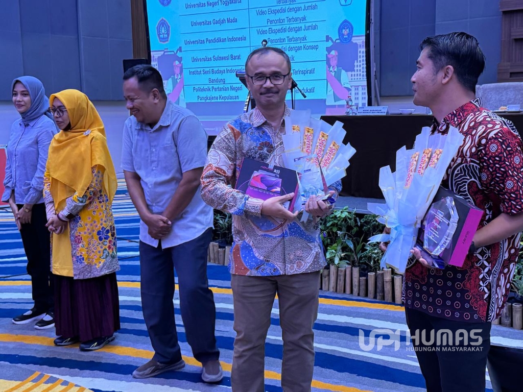 Humas UPI Raih Penghargaan Video Ekspedisi Terpopuler SNPMB 2025